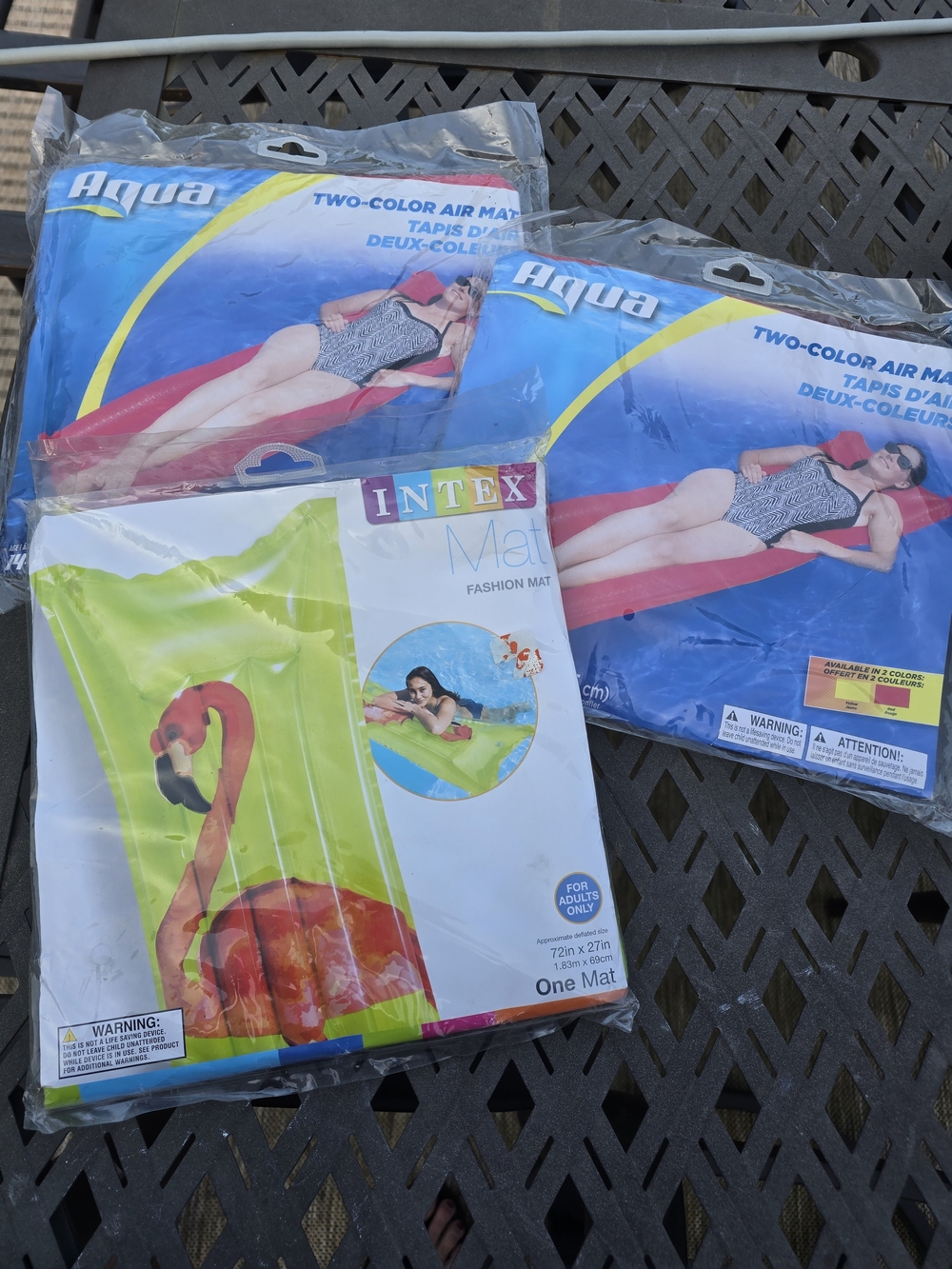 Intex Green Flamingo Fashion Air Mat - Inflatable Pool Float